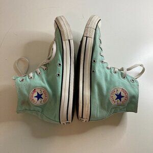 Converse Chuck Taylor All star High Tops Women Sz 12 Men Sz 10 Mint Green